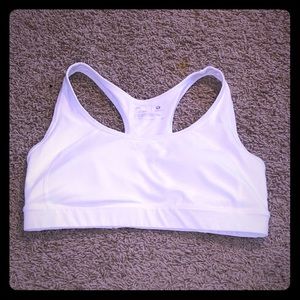 White Sports Bra